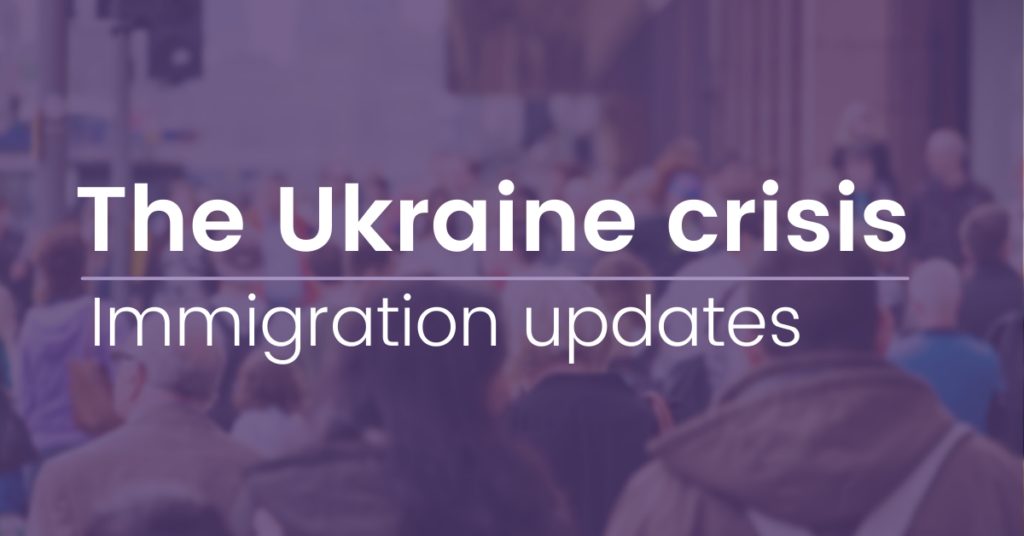 The Ukraine crisis: immigration updates